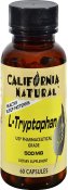 California Natural L Tryptophan 500 Mg Capsules 60 Count