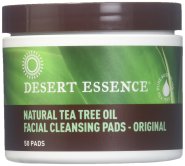 Desert Essence Tea Tree Oil Face Cleansing Pads 50 Count