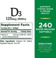 (image for) Nature's Bounty Vitamin D 5000 IU 240 Count