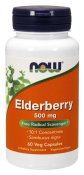 Now Foods Elderberry 500 mg 60 Veg Capsules