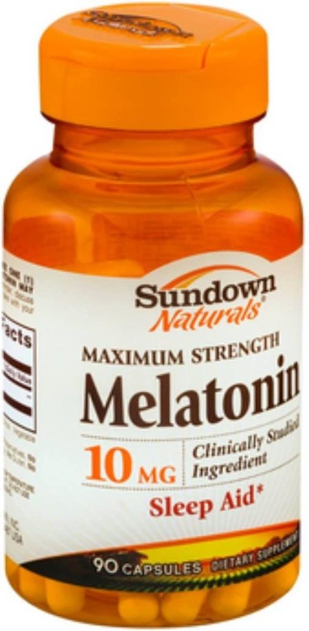 (image for) Sundown Naturals Melatonin 10 mg Capsules 90 Count