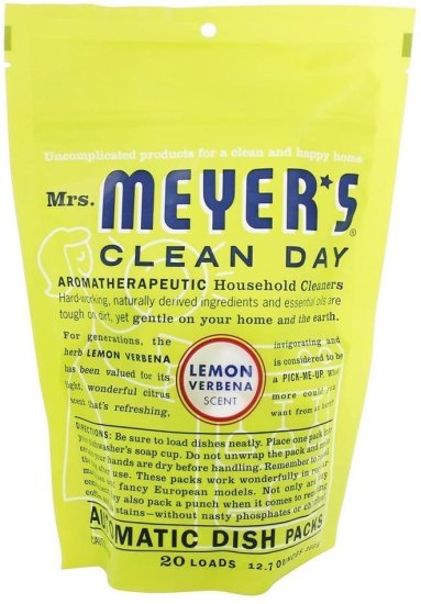 (image for) Mrs. Meyers Clean Auto Dishwasher 20 Packs - Lemon Verbena