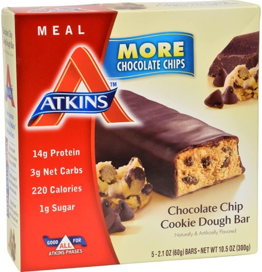 (image for) Advantage Bar, Chocolate Chip Cookie Dough 5 ct