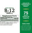 (image for) Nature's Bounty Vitamin B-12 2,500 mcg Quick Dissolve 75ct