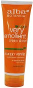 Alba Botanica Very Emollient Mango Vanilla Shave Cream 8 oz