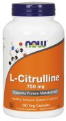 Now Foods L-Citrulline 750 mg 180 Capsules