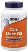 Now Foods Cod Liver Oil Extra Strength 1,000 mg - 180 Softgels