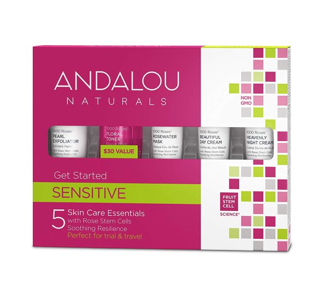 (image for) Andalou Naturals 1000 Roses 5 Piece Get Started Kit