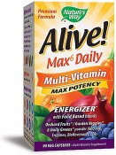 Nature's Way Alive! Max6 Dailiy Multi-Vitamin 90 Veg Capsules