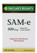 Nature's Bounty SAM-e 400 mg. Double Strength Tablets 30 Count