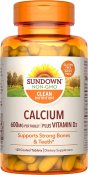 Sundown Naturals Calcium 600 mg + D Tablets 120 Count