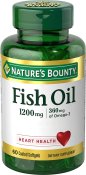 Nature's Bounty Fish Oil 1200 mg Odorless Omega-3 & Omega-6 Softgels 60 Count