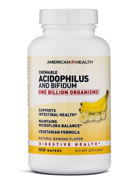 (image for) American Health Acidophilus Probiotics Banana 100 Count