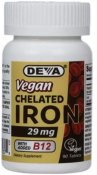 Deva Vegan Chelated Iron 29Mg 90 count