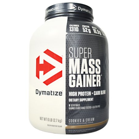 (image for) Dymatize Super Mass Gainer Cookies and Cream 6 lbs