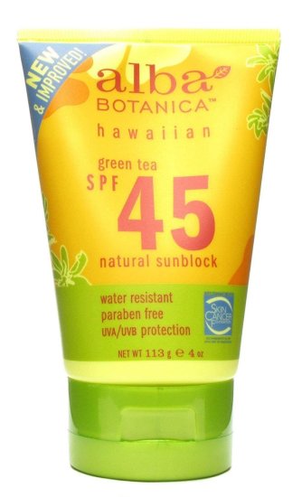 (image for) Alba Botanica Hawaiian Sunscreen SPF 45 4 oz