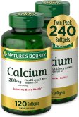 (image for) Nature's Bounty Calcium 1200 mg + D Twin Pack, 240 Softgels 120 + 120 Count