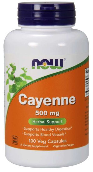 (image for) Cayenne 500 mg - 250 Veg Capsules