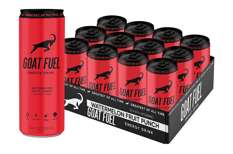 (image for) G.O.A.T. Fuel Watermelon Fruit punch Energy Drink 12oz 12 ct