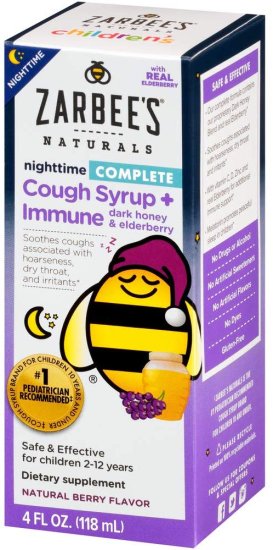 (image for) Zarbee\'s Naturals Children\'s Complete Cough Syrup Berry 4oz