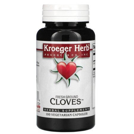 (image for) Kroeger Herb Fresh Ground Cloves 100 Vegetarian Capsules