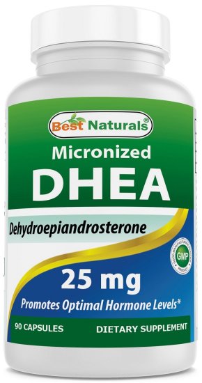 (image for) Best Naturals Micronized DHEA 25 mg 180 Capsules