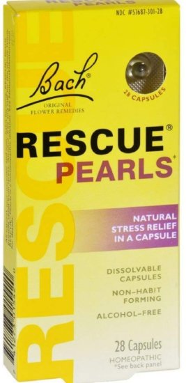 (image for) Bach Rescue Pearls Natural Stress Relief 28 Capsules