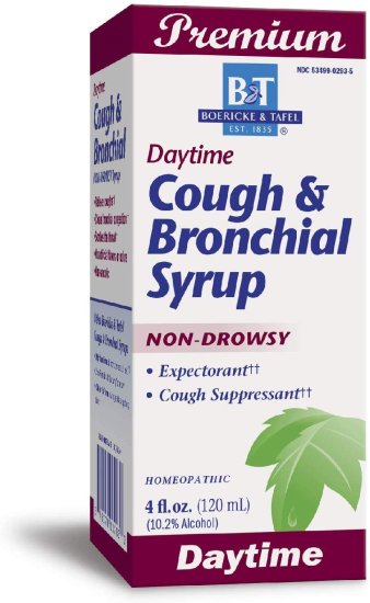 (image for) Boericke & Tafel Cough & Bronchial Syrup 4 oz Daytime Non-Drowsy