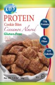 Kay's Naturals Protein Cookie Bites Cinnamon Almond Gluten-Free Low Fat Diabetes Friendly All Natural Flavorings 6 ct