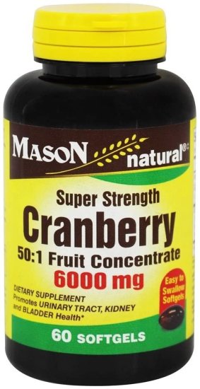 (image for) Mason Vitamins Cranberry Super Strength 6000mg 60 Ct