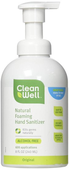 (image for) CleanWell Botanical Foaming Hand Sanitizer Original 8 fl oz