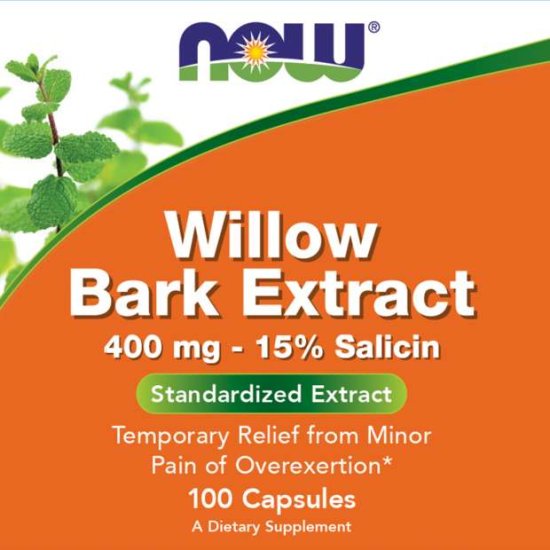 (image for) Now Foods Willow Bark Extract 400 mg 100 Vcaps