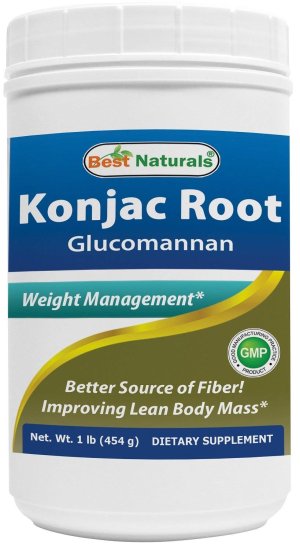 (image for) Best Naturals Konjac Root Glucomannan Powder 1 lb