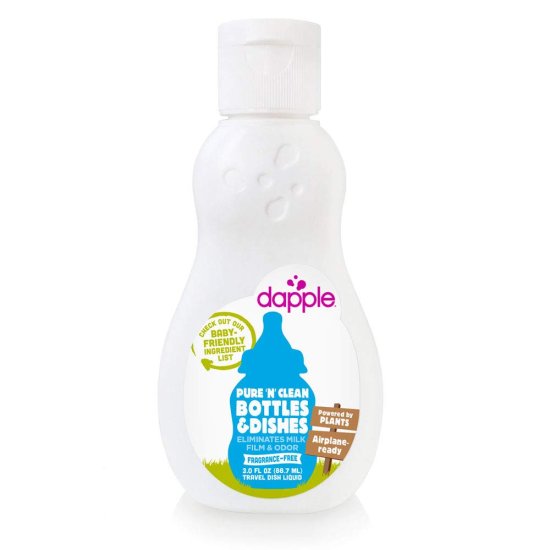 (image for) Dapple Baby Bottle & Dish Liquid Fragrance-Free Travel Size 3 oz