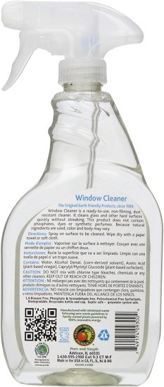 (image for) ECOS Window Cleaner Vinegar 22 oz