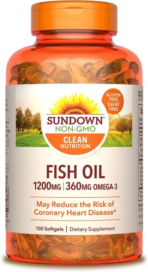 (image for) Sundown Naturals Extra Strength Fish Oil 1200Mg 100 Count