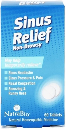 (image for) Natra Bio Sinus Relief 60 Tabs Ct