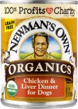 (image for) Newman's Own Chicken & Liver Dinner For Dogs 12.7 oz