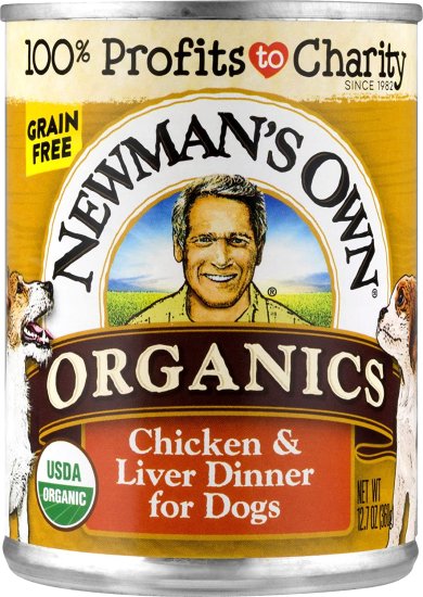 (image for) Newman\'s Own Chicken & Liver Dinner For Dogs 12.7 oz