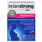 BrainStrong Prenatal Multivitamin Plus DHA 30 Tablets