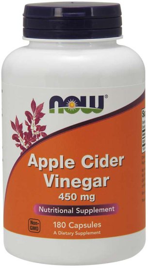 (image for) Now Foods Apple Cider Vinegar 450 mg 180 Capsules