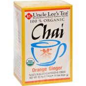 Uncle Lee's Organic Orange Ginger Chai Tea 18 Bags