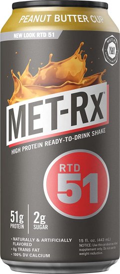 (image for) MET-Rx Ready to Drink Protein Shake Peanut Butter Cup 12 pack