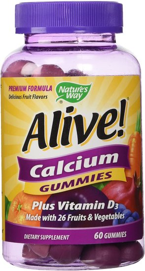 (image for) Nature\'s Way Alive Calcium 60 Gummies