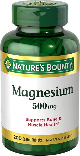 (image for) Nature\'s Bounty Magnesium 500mg 200 Count