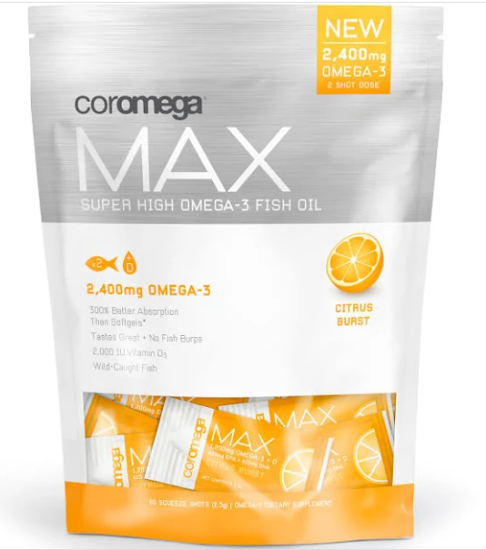 (image for) Coromega Max Super High Omega-3 Citrus Softgels 60 ct