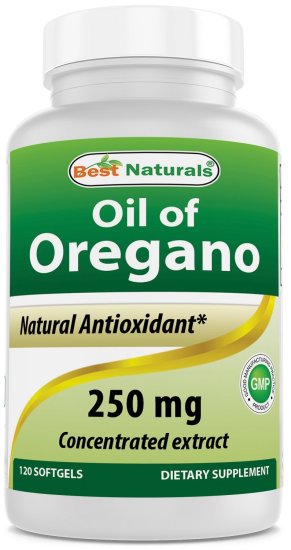 (image for) Best Naturals Oil of Oregano 250 mg 120 Softgels