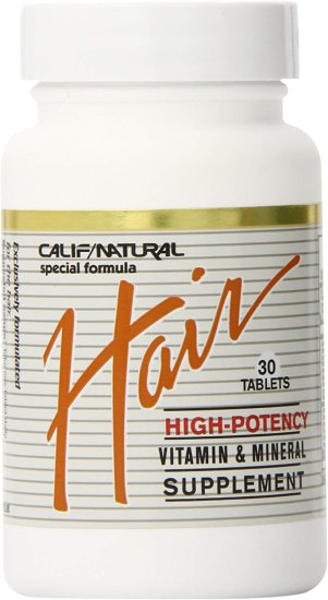 (image for) California Natural Hair Vitamin and Mineral Supplement 30 Ct