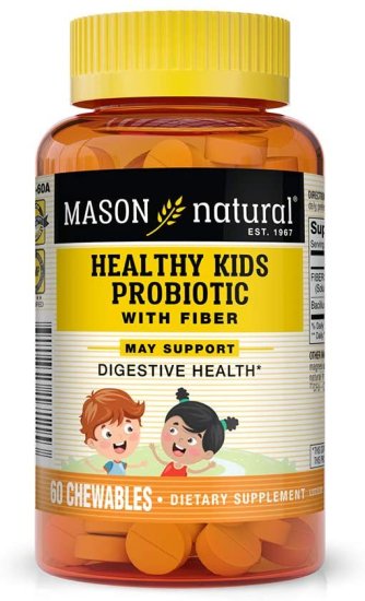 (image for) Mason Natural Healthy Kids Probiotic with Fiber 60 Ct Tabs