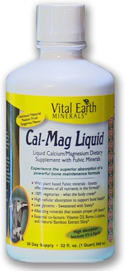 (image for) Vital Earth Minerals Cal-Mag Passion Fruit Tangerine 32oz